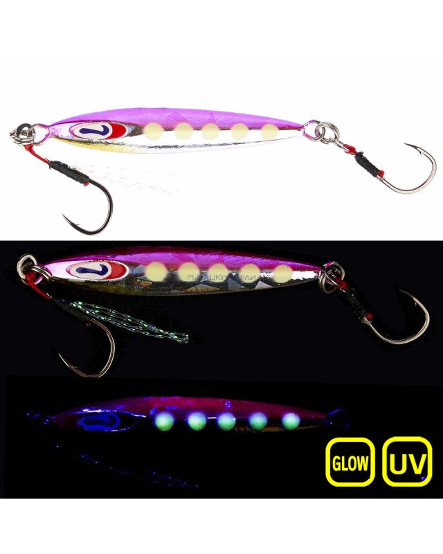Пилькер Jackall Chibi Type-II 7.0g glow dot pink sardines