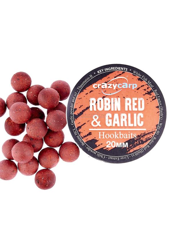Бойлы Crazy Carp Hookbaits 20mm robin red&garlic(175g) 
