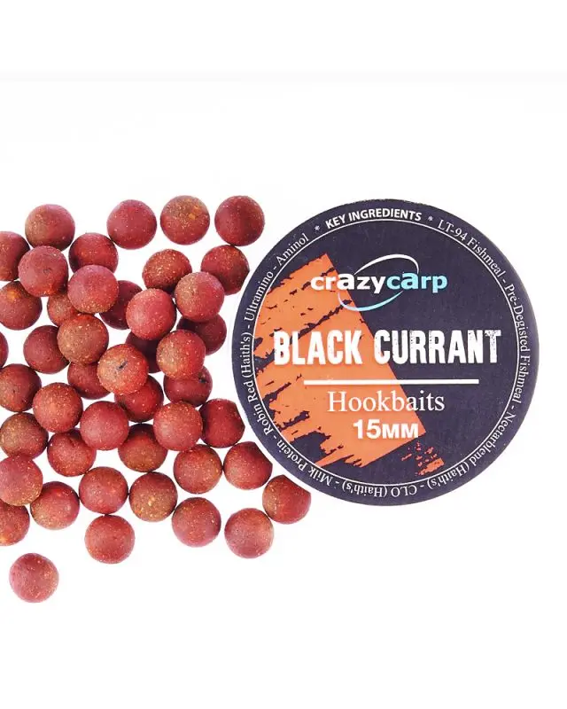 Бойлы Crazy Carp Hookbaits 15mm black currant(175g)