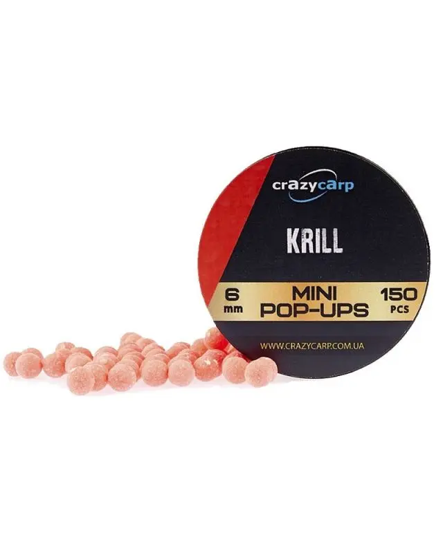 Бойлы Crazy Carp Pop-ups Mini 6mm krill(150)