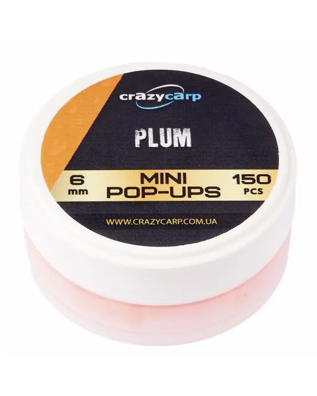 Бойлы Crazy Carp Pop-ups Mini 6mm plum(150)