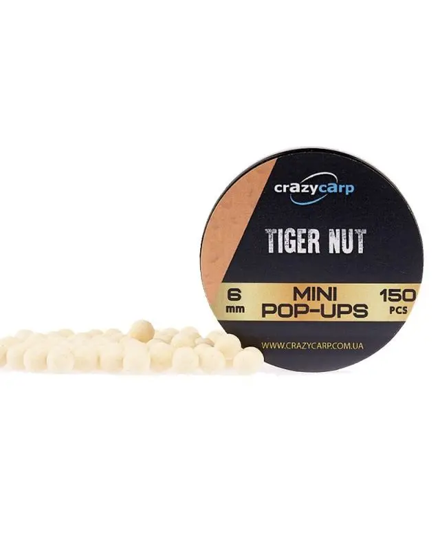 Бойлы Crazy Carp Pop-ups Mini 6mm tiger nut(150)