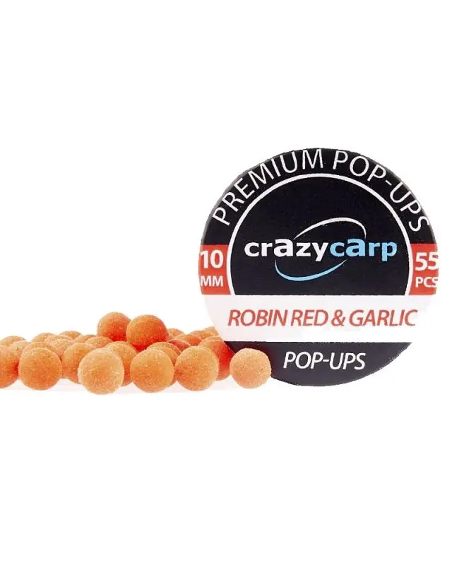 Бойлы Crazy Carp Pop-ups Premium 10mm robin red&garlic(55)
