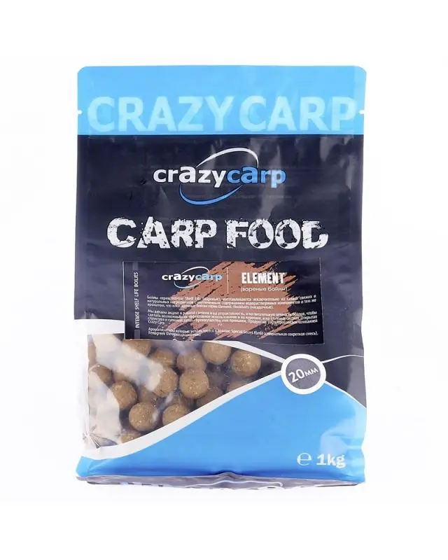 Бойлы Crazy Carp Intense Shelf Life 20mm element 1kg