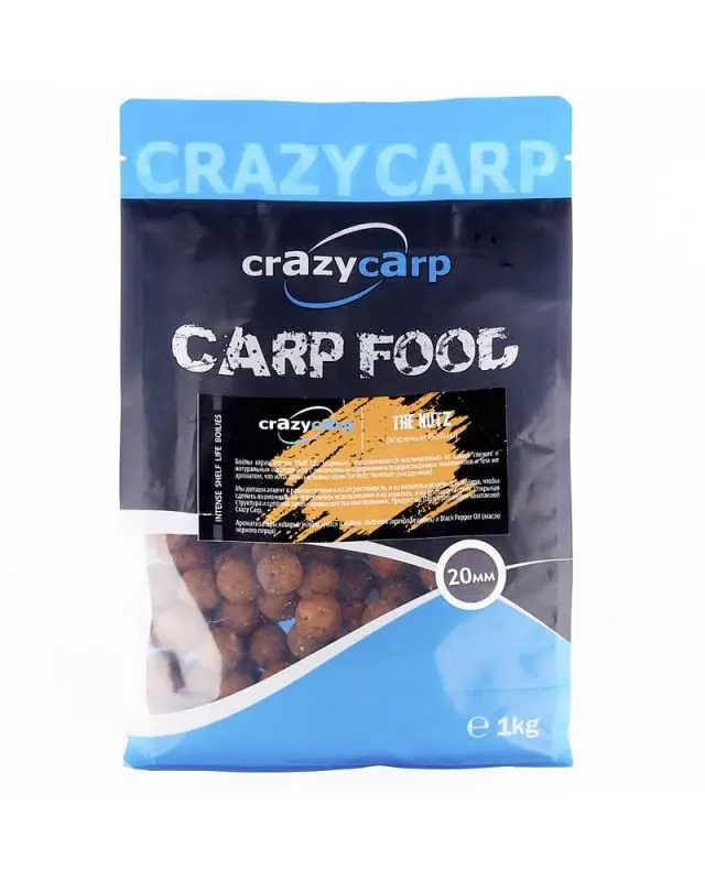 Бойлы Crazy Carp Intense Shelf Life 20mm the nutz 1kg
