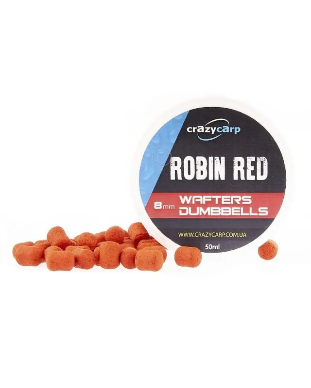 Бойлы Crazy Carp Wafters Dumbells 8mm robin red(60)