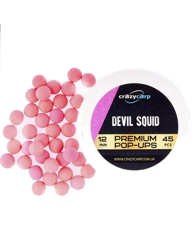 Бойлы Crazy Carp Pop-Ups Premium 12mm devil squid(45)