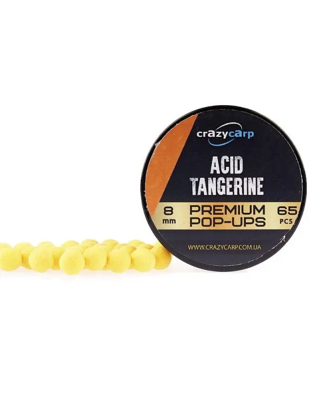 Бойлы Crazy Carp Pop-ups Premium 8mm acid tangerine(65)