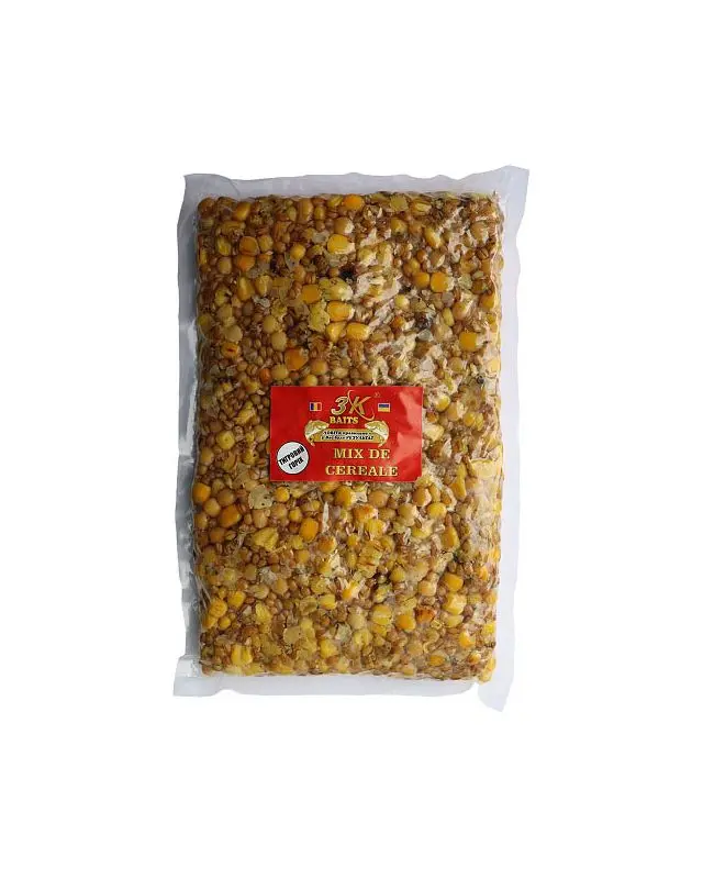 Прикормка 3K Baits зерновой микс кукуруза(с тигр.орех)1kg