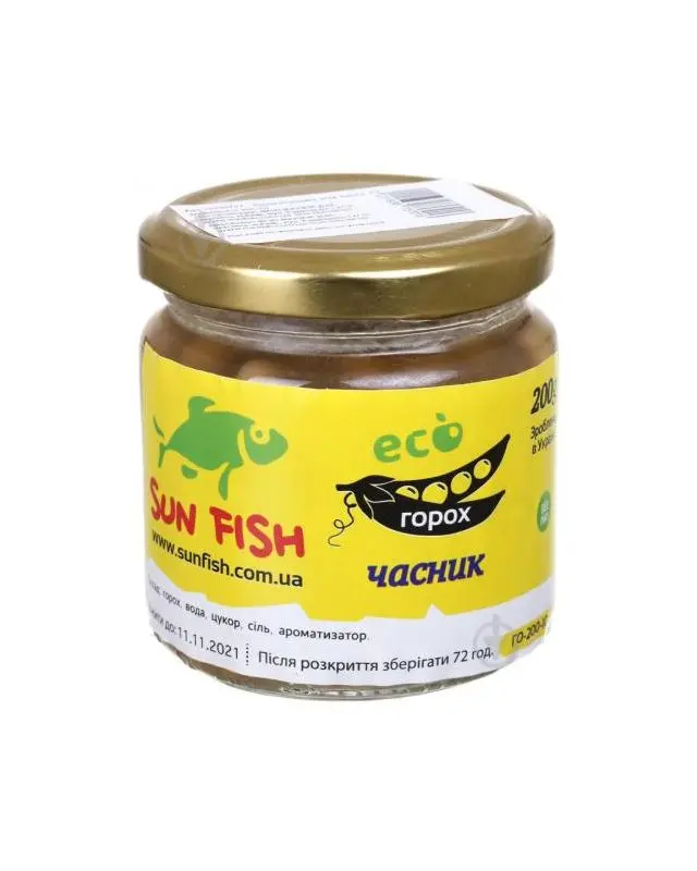 Горох Sun Fish в сиропе(200g)чеснок