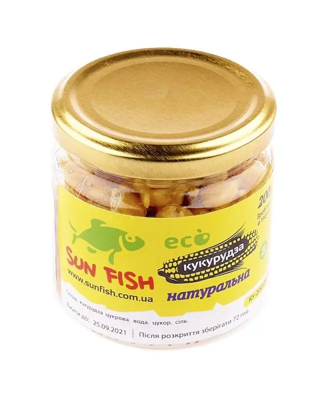 Кукуруза Sun Fish в сиропе(200g)натурал.