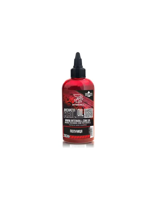 Крилевое масло InterKrill 100ml Клубника