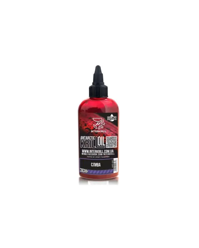 Крилевое масло InterKrill 100ml Слива