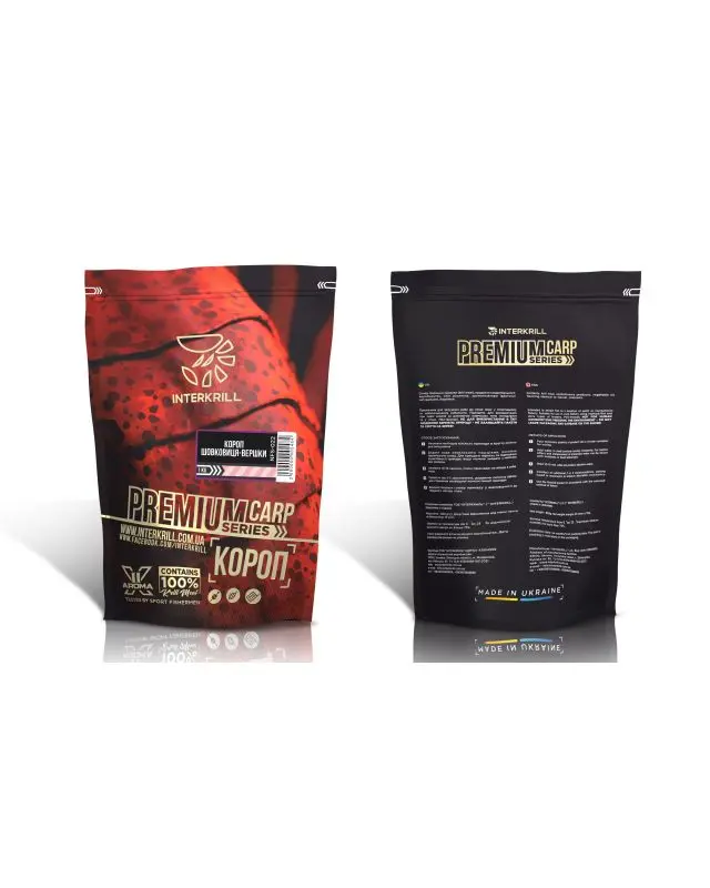 Прикормка InterKrill Premium карп-шелковица-сливки 1kg