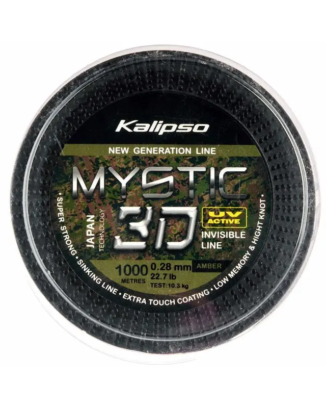 Леска Kalipso Mystic 3D Amber 1000m 0.28mm 