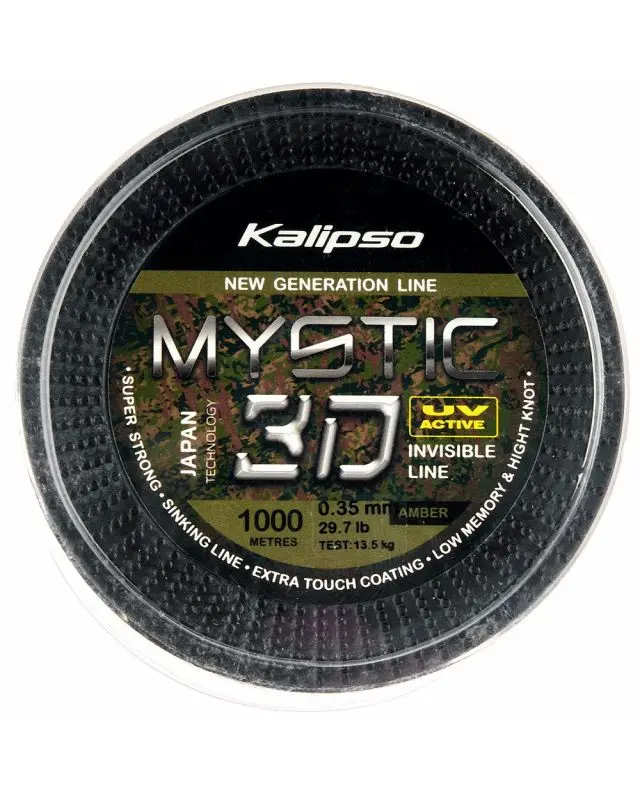 Леска Kalipso Mystic 3D Amber 1000m 0.35mm 