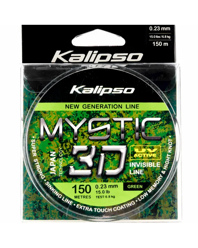 Леска Kalipso Mystic 3D Green 150m 0.23mm