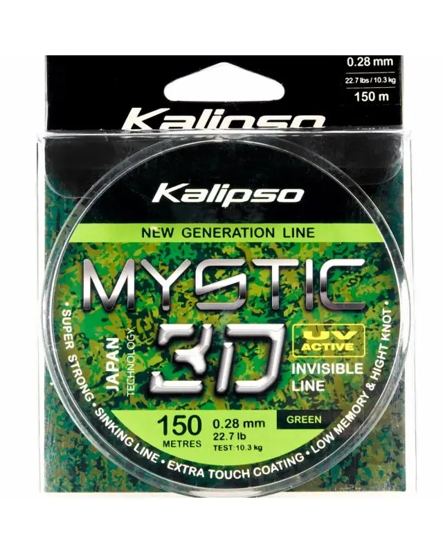 Леска Kalipso Mystic 3D Green 150m 0.28mm