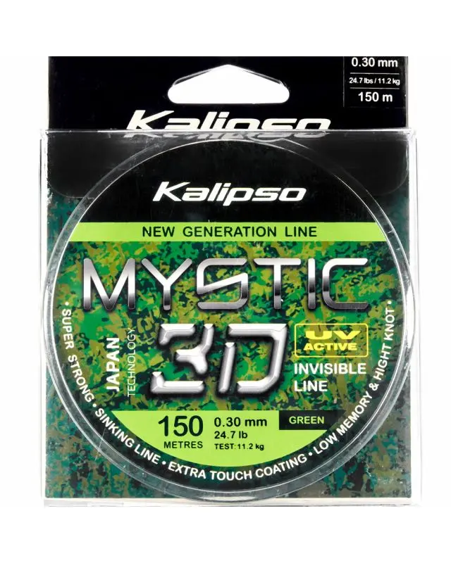 Леска Kalipso Mystic 3D Green 150m 0.30mm