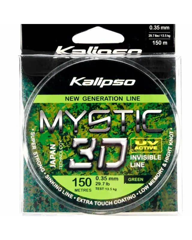 Леска Kalipso Mystic 3D Green 150m 0.35mm