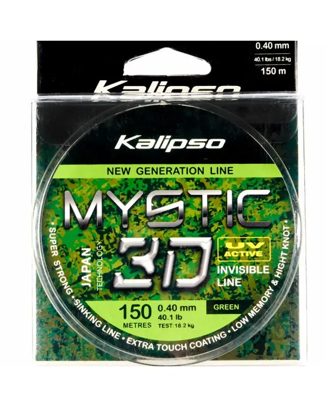 Леска Kalipso Mystic 3D Green 150m 0.40mm 