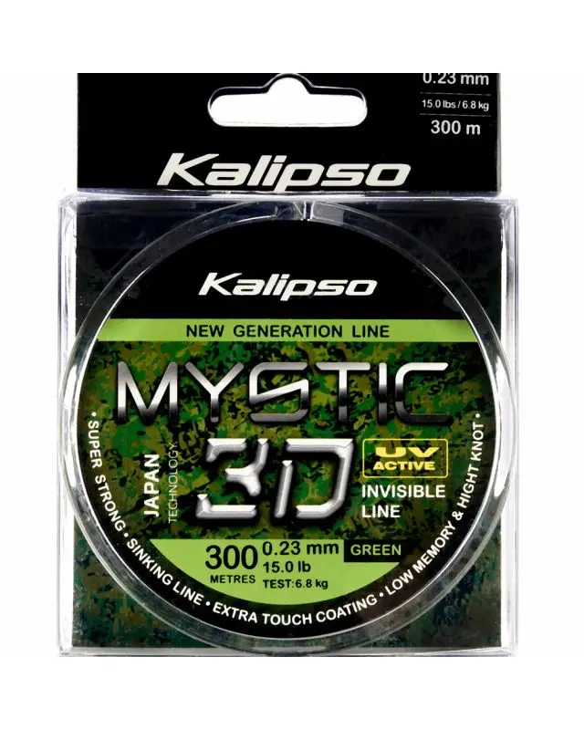 Леска Kalipso Mystic 3D Green 300m 0.23mm 