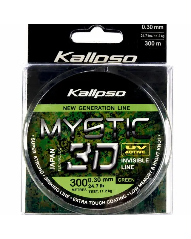 Леска Kalipso Mystic 3D Green 300m 0.30mm 