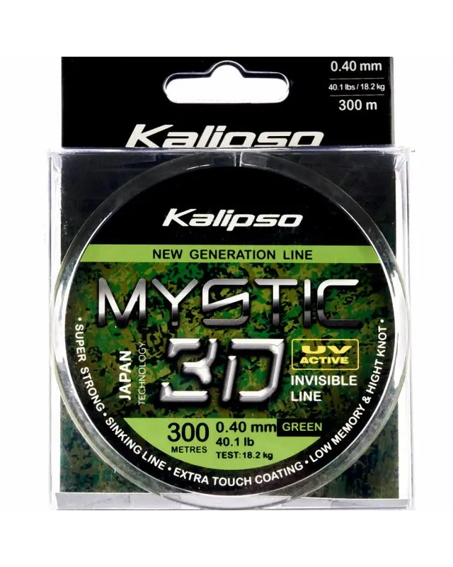 Леска Kalipso Mystic 3D Green 300m 0.40mm 