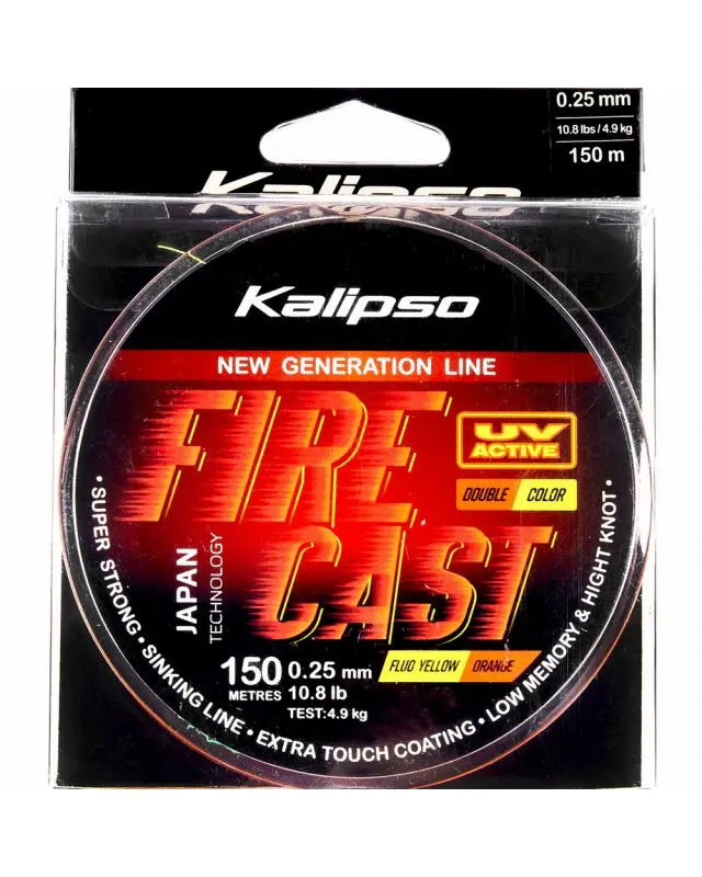 Леска Kalipso Fire Cast FYO 150m 0.25mm double color