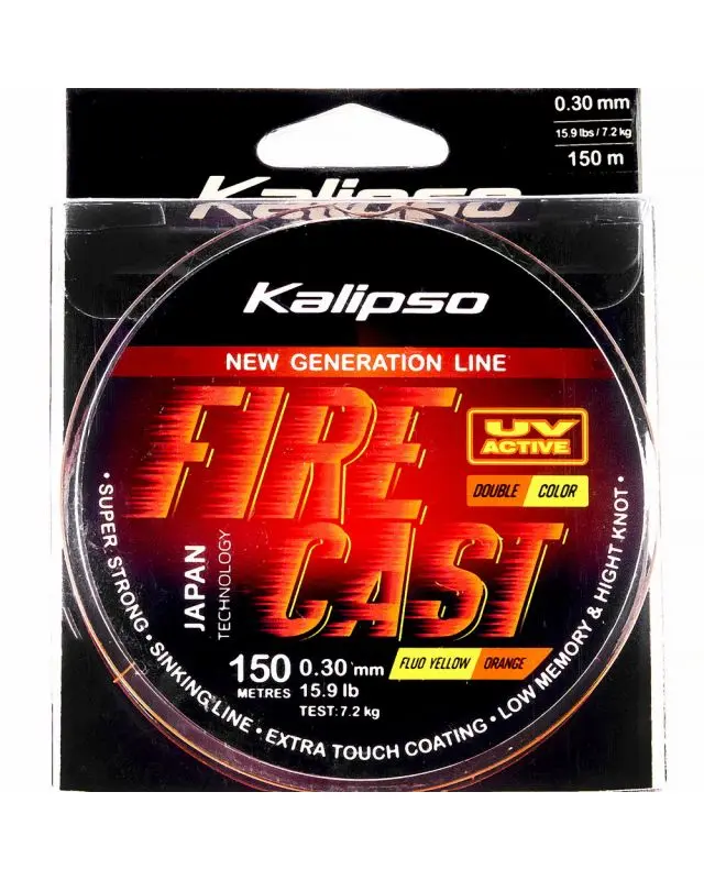 Леска Kalipso Fire Cast FYO 150m 0.30mm double color