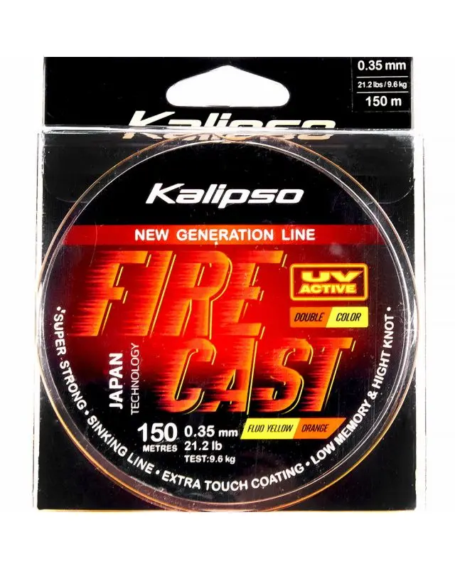 Леска Kalipso Fire Cast FYO 150m 0.35mm double color 