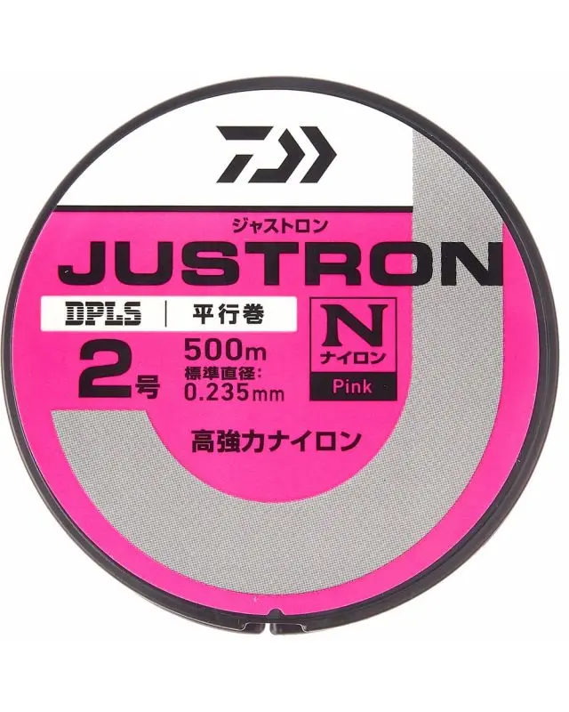 Леска Daiwa Justron DPLS 500m №2 0.235mm 8lb pink
