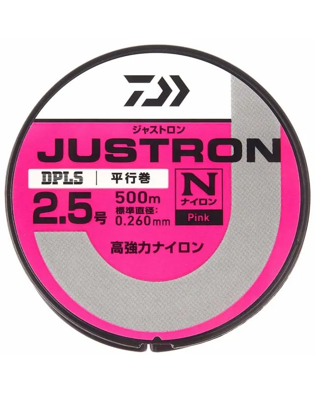 Леска Daiwa Justron DPLS 500m №2.5 0.260mm 10lb pink