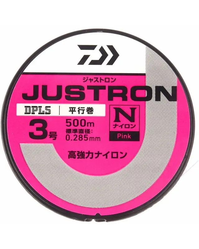 Леска Daiwa Justron DPLS 500m №3 0.285mm 12lb pink
