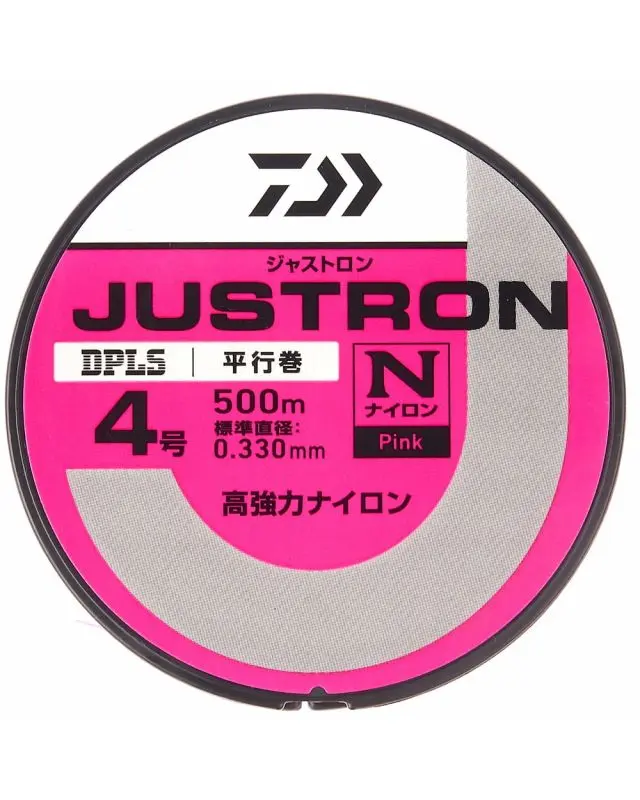 Леска Daiwa Justron DPLS 500m №4 0.330mm 16lb pink