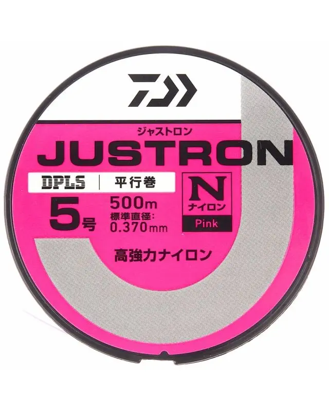 Леска Daiwa Justron DPLS 500m №5 0.370mm 20lb pink