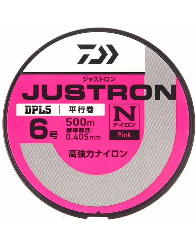 Леска Daiwa Justron DPLS 500m №6 0.405mm 25lb pink