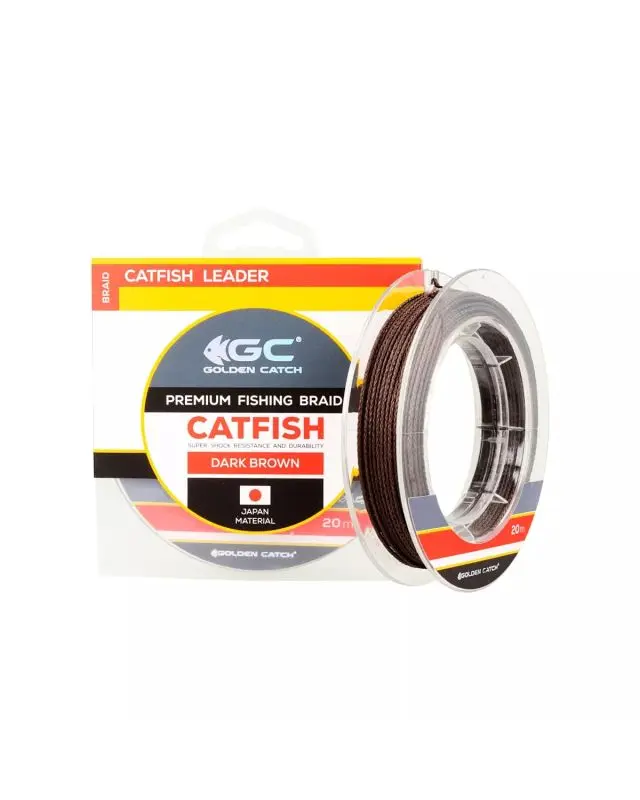Поводочный материал Golden Catch Catfish Leader 20m 1.0mm 170lb