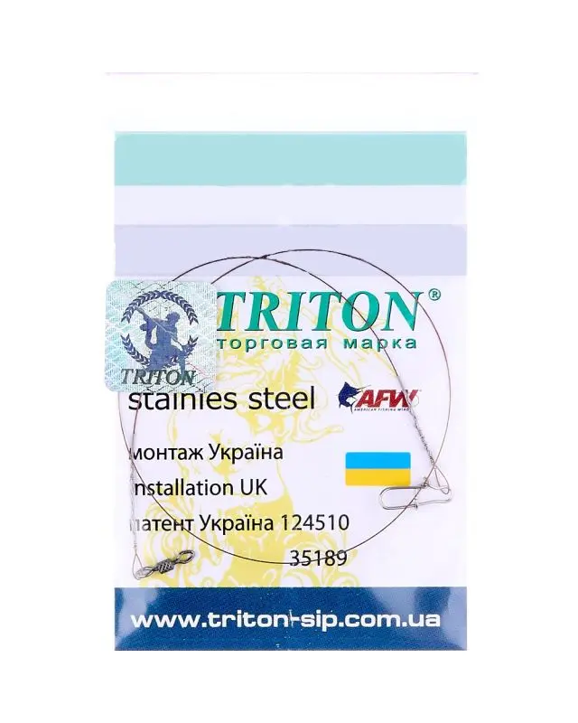 Поводок Тритон 7*1 24сm 7kg 0.23mm