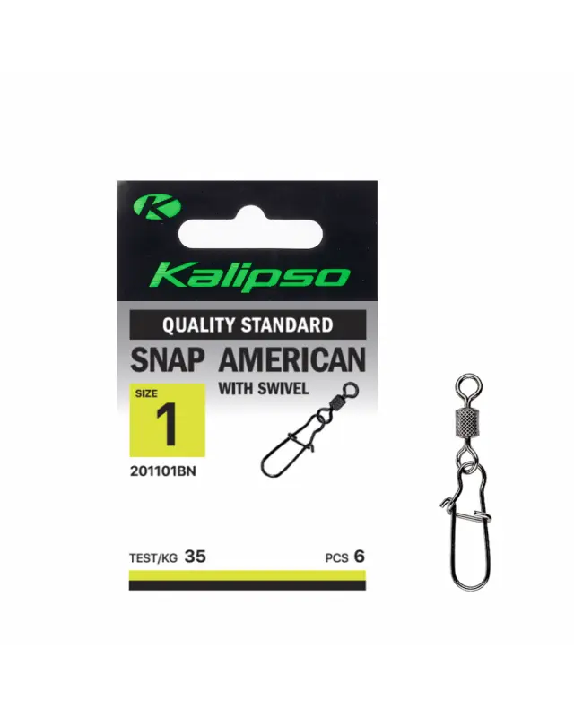 Застежка Kalipso Snap American with swivel-201101BN №1(6)