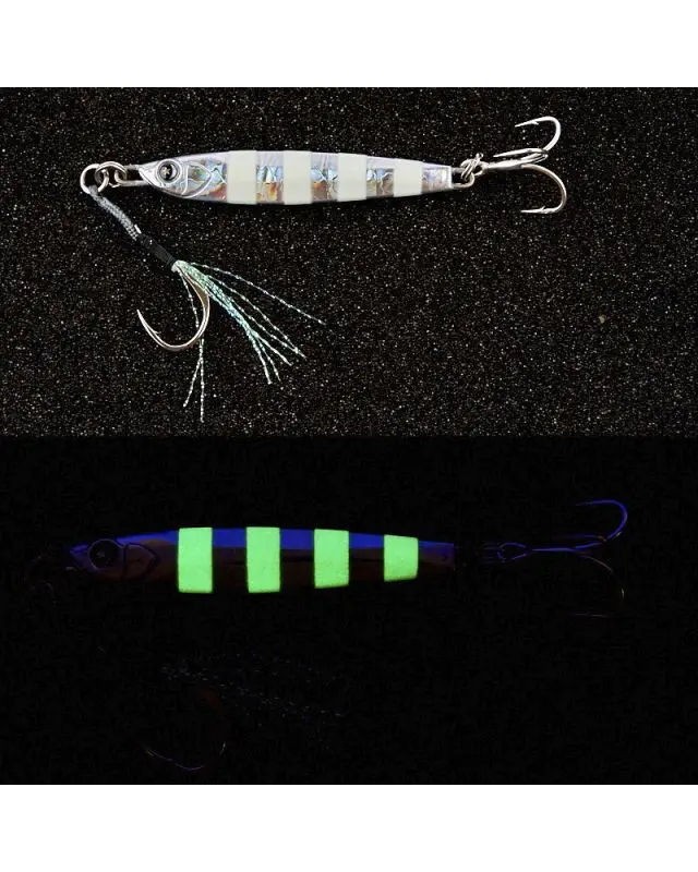 Пилькер Ocean Ruler GunGun Jig Shot 20g zebra glow