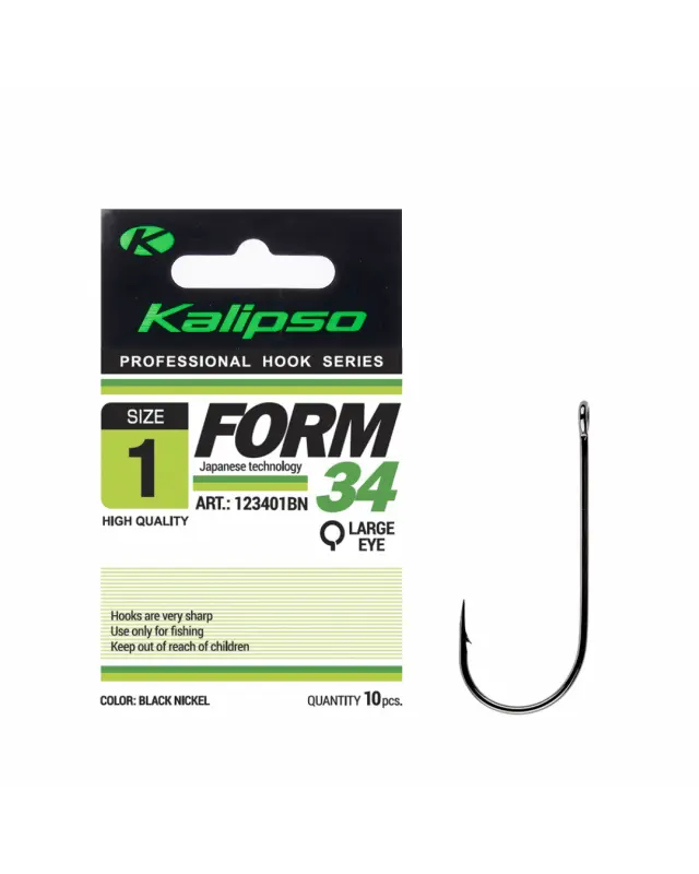Крючок Kalipso Form-34 123401BN №1(10)