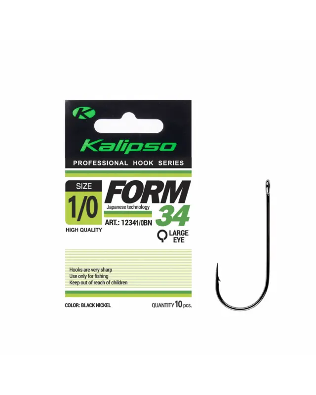 Крючок Kalipso Form-34 12341/0BN №1/0(8)