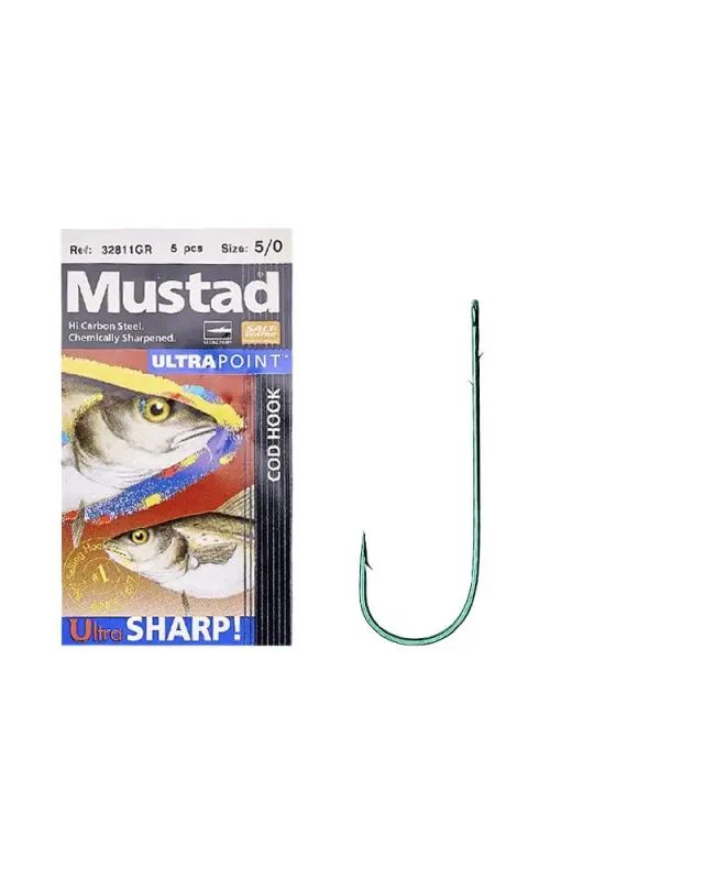 Крючок Mustad Cod 32811GR №5/0(5)