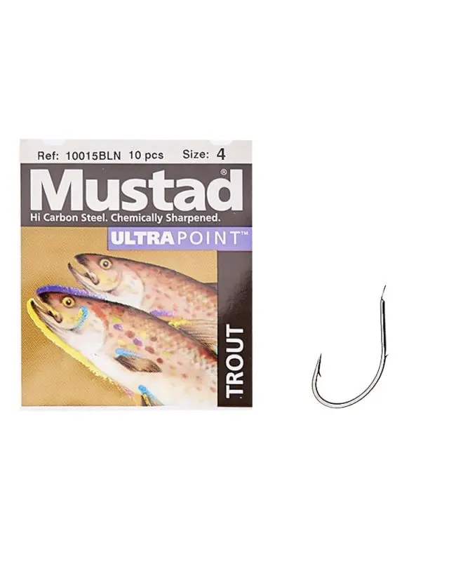 Крючок Mustad Trout 10015BLN №04(10)