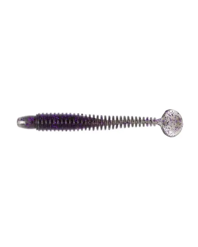 Силикон Lunker City Swimming Ribster 4"(10)221 smoke purple pepper