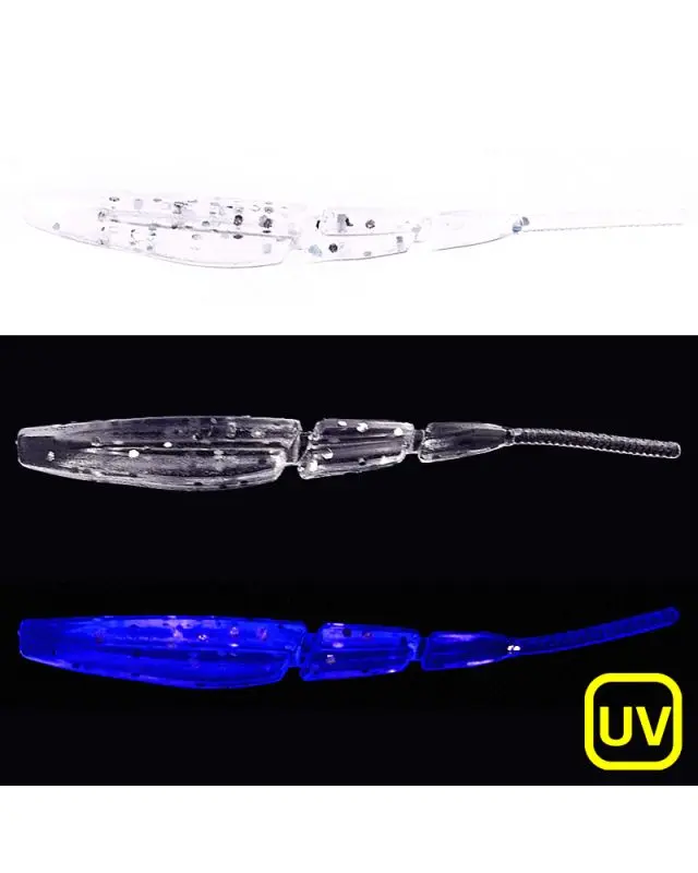 Силикон FishUp Aji Triple Stick 1.9"(10)411 UV clear/silver