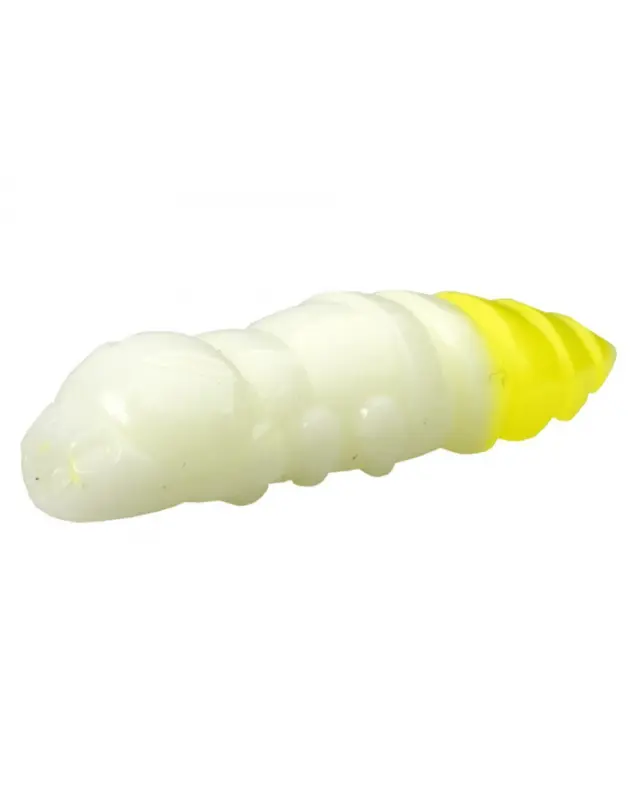 Силикон FishUp Pupa 1.2"(10)131 white/hot chartreuse(cheese)
