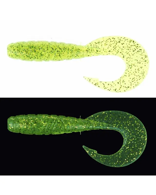 Силикон FishUp Mighty Grub 3.5"(7)026 flo chart/green