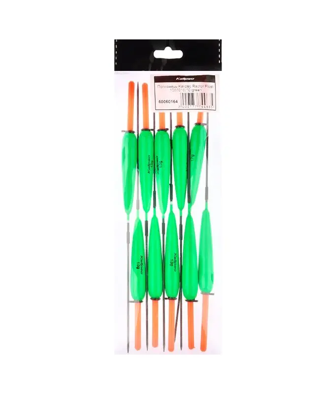 Поплавок Kalipso Raptor Float 1007010 (10шт) green 1.0г